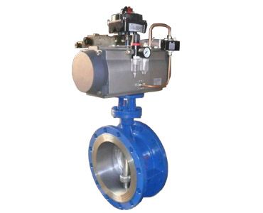 Pneumatic flange butterfly valve